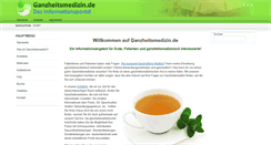 Desktop Screenshot of ganzheitsmedizin.de